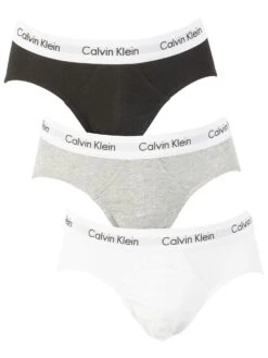Calvin Klein 3 Pack Briefs - Black/Grey/White