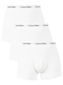 Calvin Klein 3 Pack Trunks - White