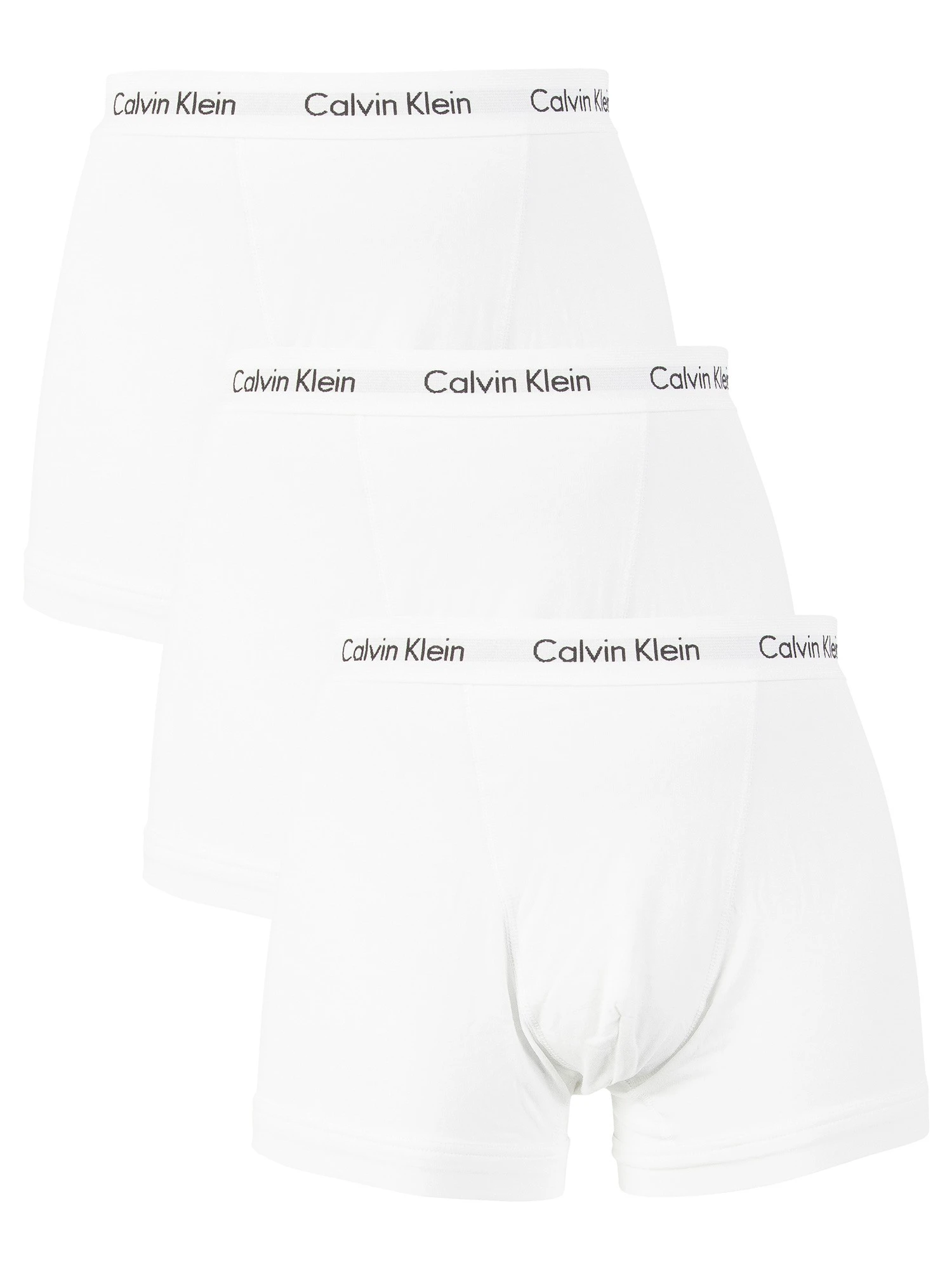 Calvin Klein 3 Pack Trunks - White 1 Calvin Klein 3 Pack Trunks - White
