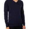 John Smedley Bobby V-Neck Knit - Midnight