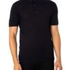 John Smedley Adrian Plain Polo Shirt - Navy