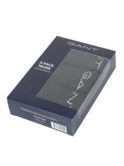 GANT 3 Pack Cotton Stretch Essential Trunks - Black -Standout Fashion Shop 22708e