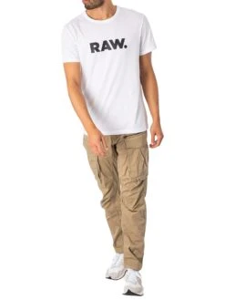 G-Star RAW Rovic Zip 3D Straight Tapered Cargos - Dune -Standout Fashion Shop 22908g 1