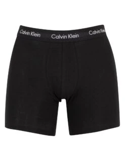Calvin Klein 3 Pack Cotton Stretch Boxer Briefs - Black/Black -Standout Fashion Shop 29608e