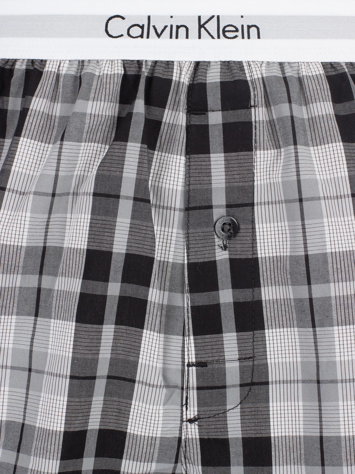 Calvin Klein 2 Pack Woven Boxers - Ryan Striped Well/Hickory Plaid 2 Calvin Klein 2 Pack Woven Boxers - Ryan Striped Well/Hickory Plaid - Image 2