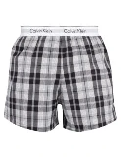 Calvin Klein 2 Pack Woven Boxers - Ryan Striped Well/Hickory Plaid 8 Calvin Klein 2 Pack Woven Boxers - Ryan Striped Well/Hickory Plaid -Standout Fashion Shop 30842c