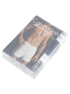 Calvin Klein 2 Pack Woven Boxers - Ryan Striped Well/Hickory Plaid 11 Calvin Klein 2 Pack Woven Boxers - Ryan Striped Well/Hickory Plaid -Standout Fashion Shop 30842f