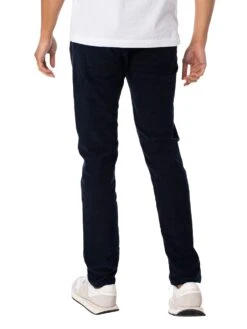 Lois Jeans Sierra Thin Corduroy Trousers - Navy Blue -Standout Fashion Shop 31176c