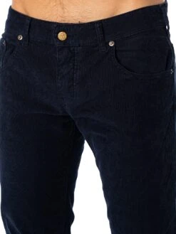 Lois Jeans Sierra Thin Corduroy Trousers - Navy Blue -Standout Fashion Shop 31176e