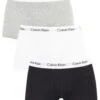 Calvin Klein 3 Pack Low Rise Trunks - Black/White/Grey Heather