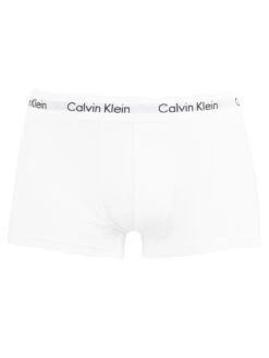 Calvin Klein 3 Pack Low Rise Trunks - Black/White/Grey Heather -Standout Fashion Shop 31291d