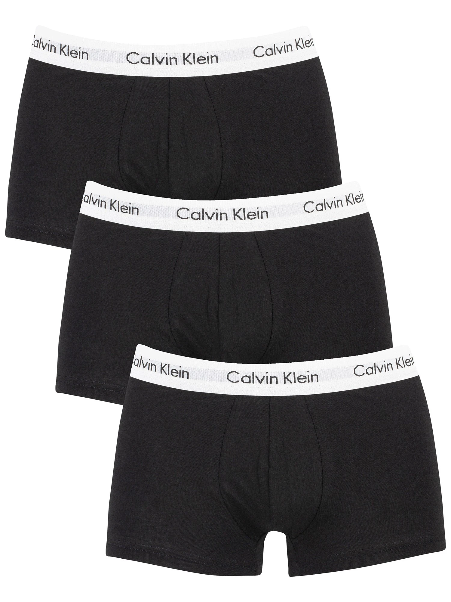 Calvin Klein 3 Pack Low Rise Trunks - Black 1 Calvin Klein 3 Pack Low Rise Trunks - Black