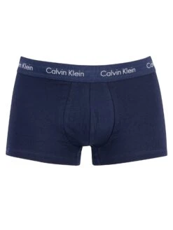 Calvin Klein 3 Pack Low Rise Trunks - Black/Blue Shadow/Cobalt Water -Standout Fashion Shop 31360d