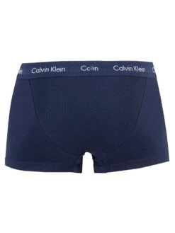 Calvin Klein 3 Pack Low Rise Trunks - Black/Blue Shadow/Cobalt Water -Standout Fashion Shop 31360e