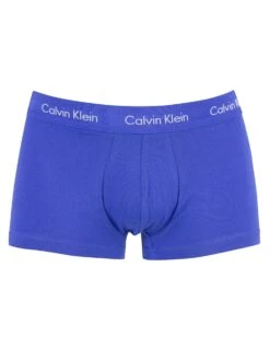 Calvin Klein 3 Pack Low Rise Trunks - Black/Blue Shadow/Cobalt Water -Standout Fashion Shop 31360f