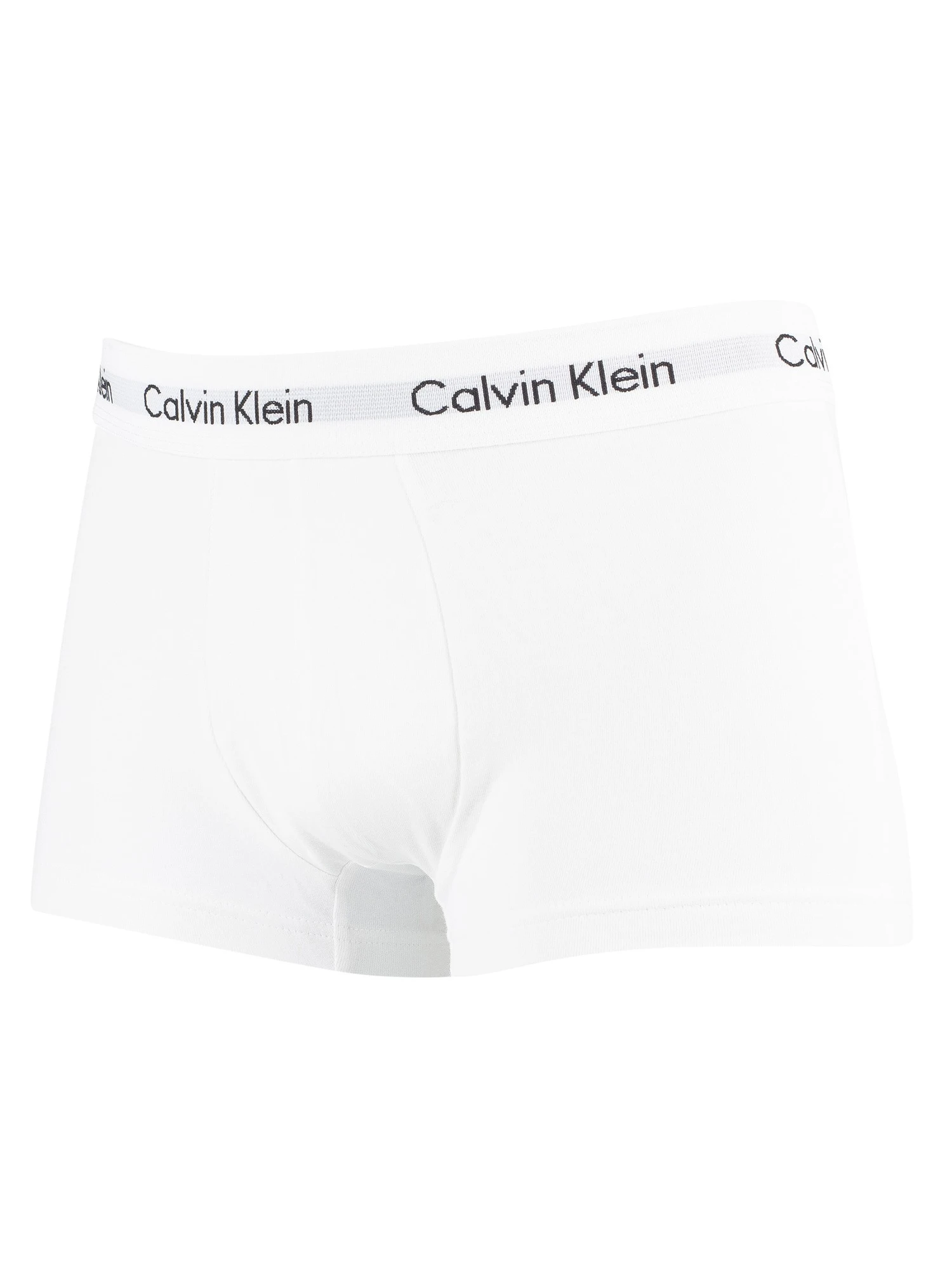Calvin Klein 3 Pack Low Rise Trunks - White 3 Calvin Klein 3 Pack Low Rise Trunks - White - Image 3