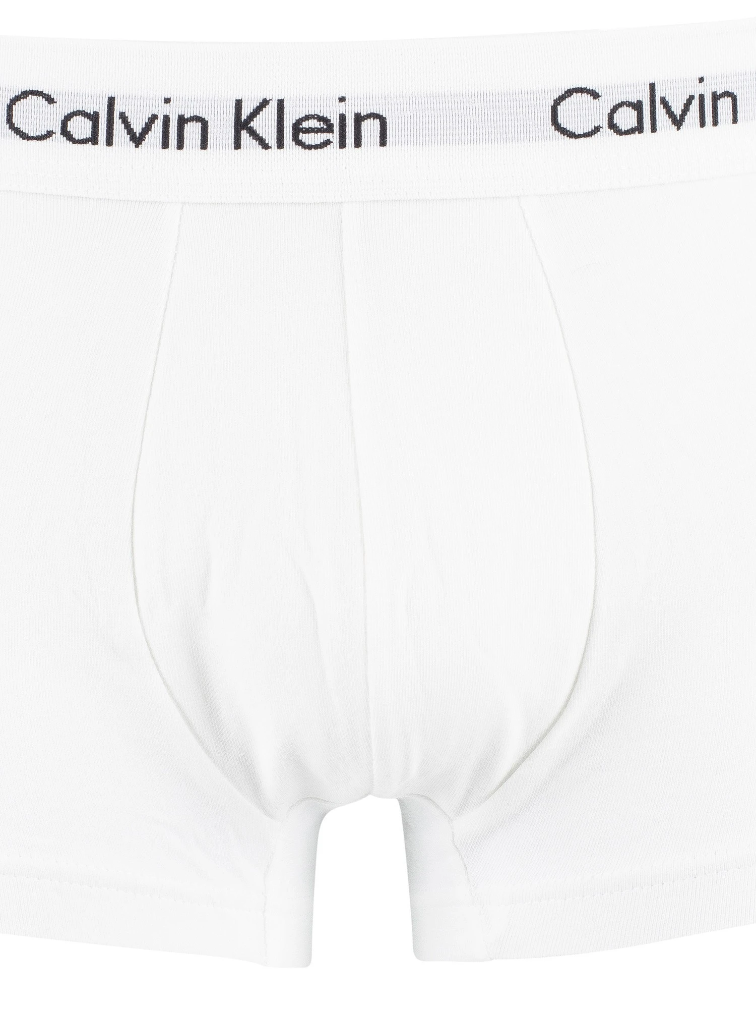 Calvin Klein 3 Pack Low Rise Trunks - White 5 Calvin Klein 3 Pack Low Rise Trunks - White - Image 5