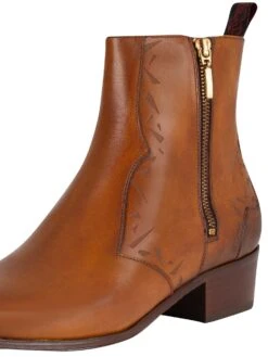 Jeffery West Carlito Leather Boots - Castano -Standout Fashion Shop 31514h