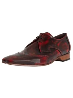 Jeffery West Polished Leather Shoes - Red