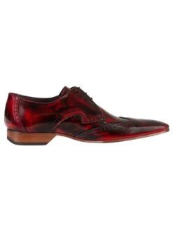 Jeffery West Polished Leather Shoes - Red -Standout Fashion Shop 31526c