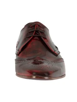 Jeffery West Polished Leather Shoes - Red -Standout Fashion Shop 31526d