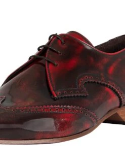 Jeffery West Polished Leather Shoes - Red -Standout Fashion Shop 31526h