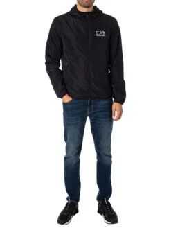 EA7 Bomber Jacket - Black -Standout Fashion Shop 31941g