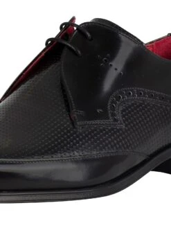 Jeffery West Polished Leather Shoes - Black -Standout Fashion Shop 32185h