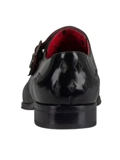 Jeffery West Polished Buckle Leather Shoes - Black -Standout Fashion Shop 32188e