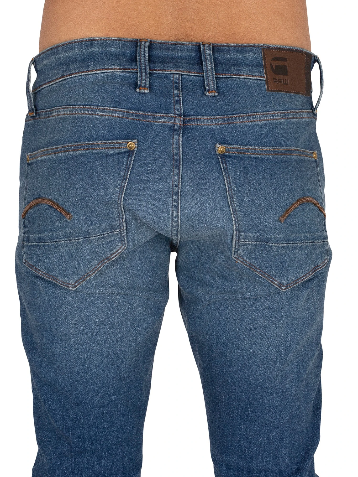 G-Star RAW Revend Skinny Jeans - Medium Indigo Aged 4 G-Star RAW Revend Skinny Jeans - Medium Indigo Aged - Image 4