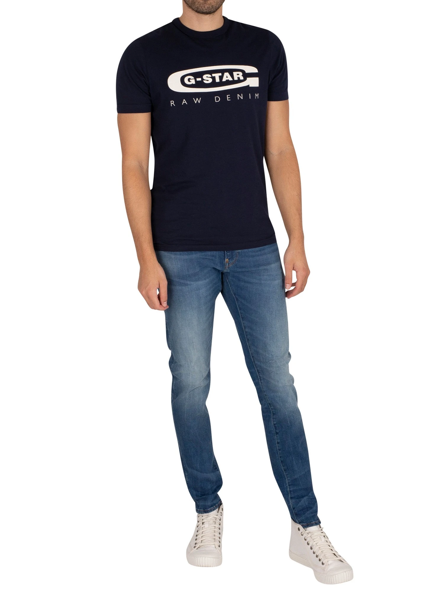 G-Star RAW Revend Skinny Jeans - Medium Indigo Aged 6 G-Star RAW Revend Skinny Jeans - Medium Indigo Aged - Image 6