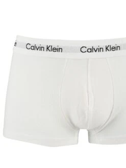 Calvin Klein 3 Pack Low Rise Trunks - White/Red Ginger/Pyro Blue 11 Calvin Klein 3 Pack Low Rise Trunks - White/Red Ginger/Pyro Blue -Standout Fashion Shop 33949c 1