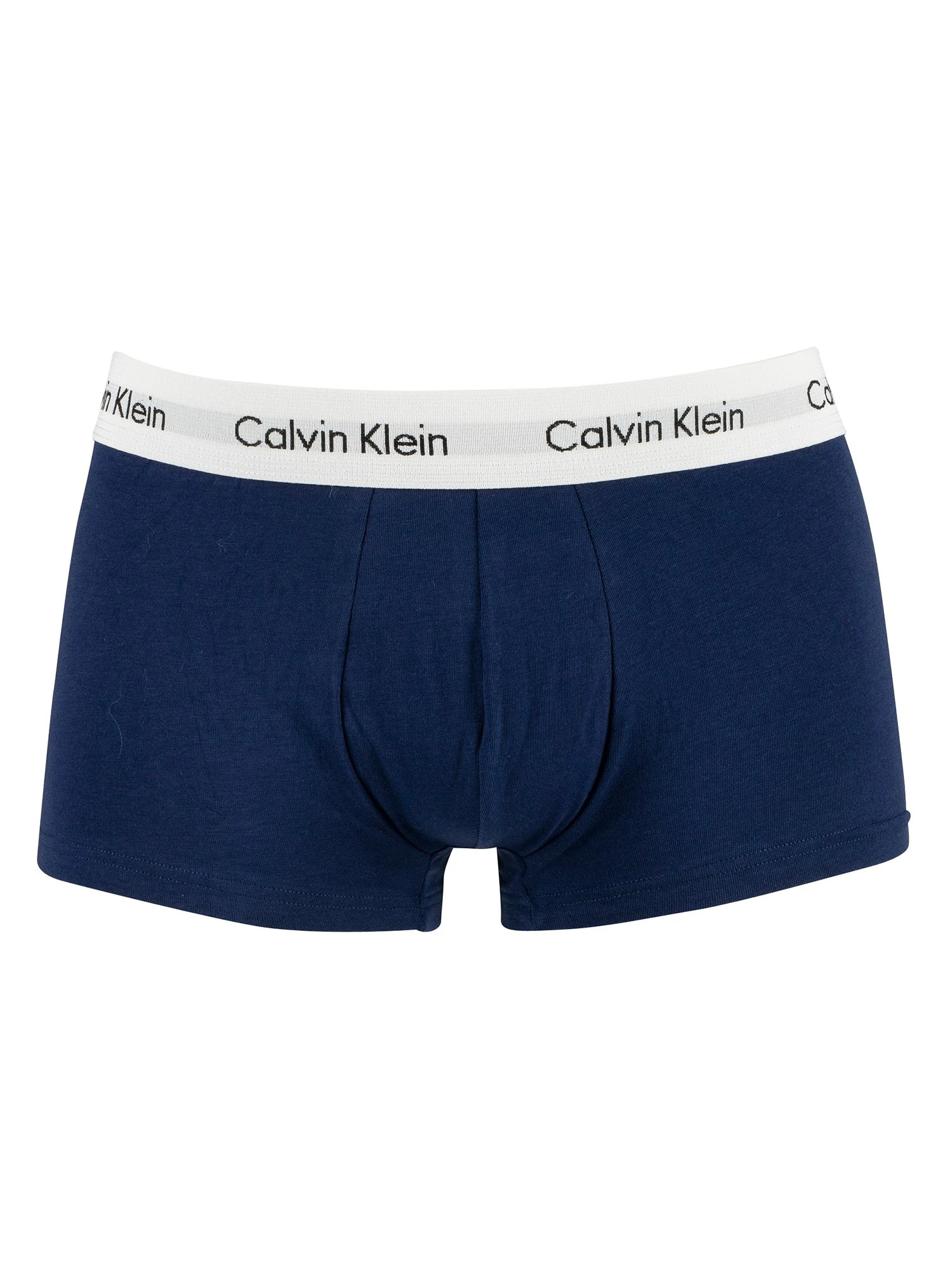 Calvin Klein 3 Pack Low Rise Trunks - White/Red Ginger/Pyro Blue 7 Calvin Klein 3 Pack Low Rise Trunks - White/Red Ginger/Pyro Blue - Image 7