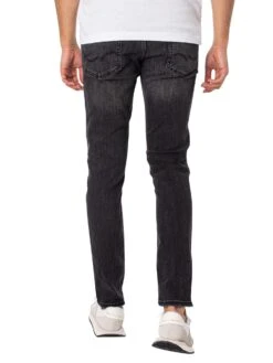 Jack & Jones Glenn Original 817 Slim Jeans - Black Denim -Standout Fashion Shop 34051c 2