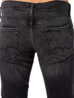 Jack & Jones Glenn Original 817 Slim Jeans - Black Denim -Standout Fashion Shop 34051d 2