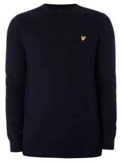 Lyle & Scott Cotton Merino Jumper - Dark Navy -Standout Fashion Shop 34194f 2