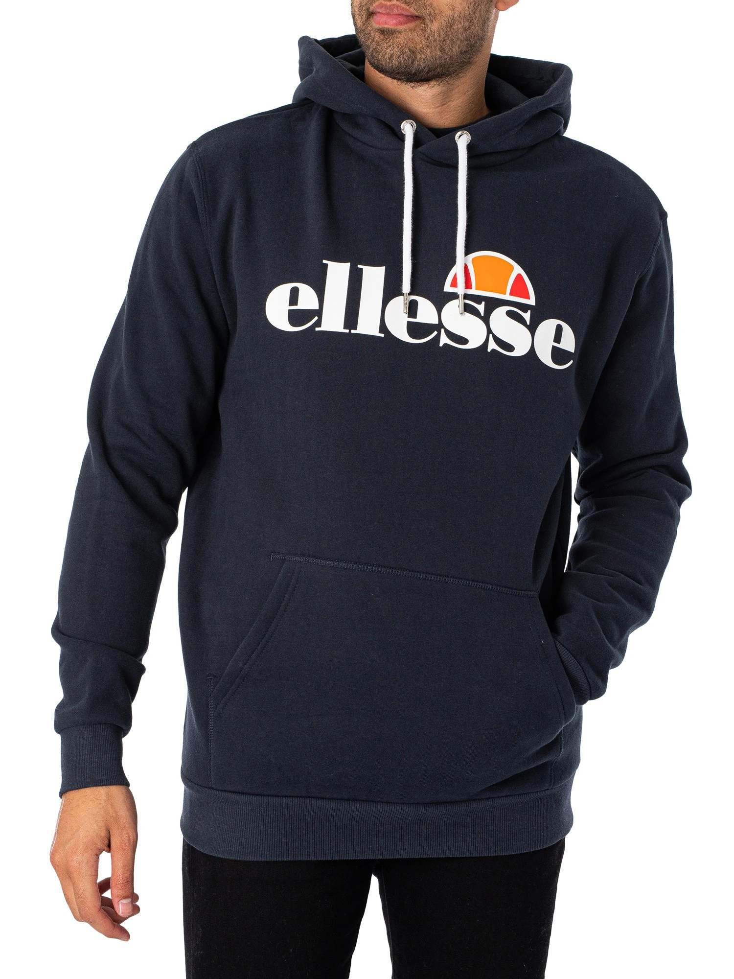 Ellesse SL Gottero Pullover Hoodie - Navy 2 Ellesse SL Gottero Pullover Hoodie - Navy - Image 2