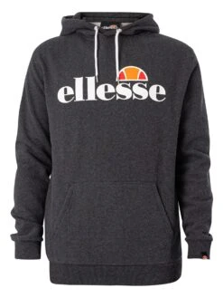 Ellesse SL Gottero Pullover Hoodie - Dark Grey Marl -Standout Fashion Shop 34353e 2
