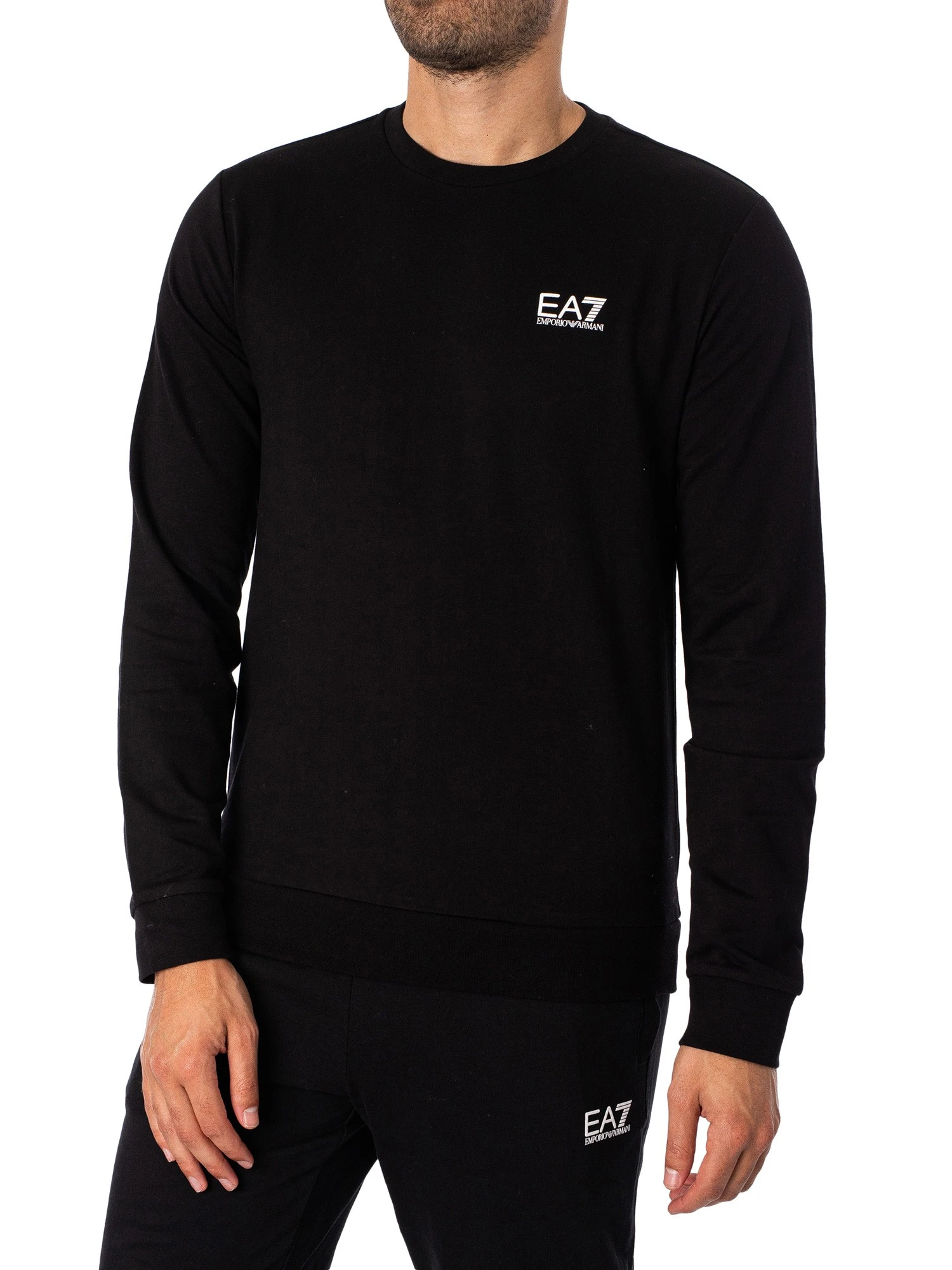 EA7 Logo Sweatshirt - Black 1 EA7 Logo Sweatshirt - Black