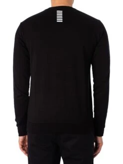 EA7 Logo Sweatshirt - Black 8 EA7 Logo Sweatshirt - Black -Standout Fashion Shop 34953c 1