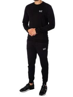 EA7 Logo Sweatshirt - Black 10 EA7 Logo Sweatshirt - Black -Standout Fashion Shop 34953e 1