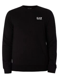 EA7 Logo Sweatshirt - Black 11 EA7 Logo Sweatshirt - Black -Standout Fashion Shop 34953f 1