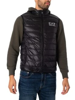 EA7 Down Gilet - Black