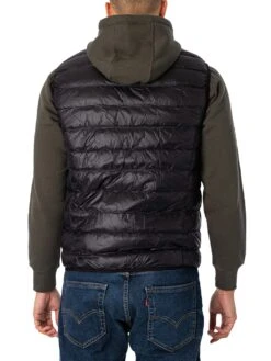 EA7 Down Gilet - Black -Standout Fashion Shop 35153c 1