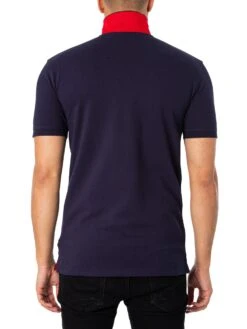 GANT Contrast Collar Pique Polo Shirt - Evening Blue -Standout Fashion Shop 35907c 1