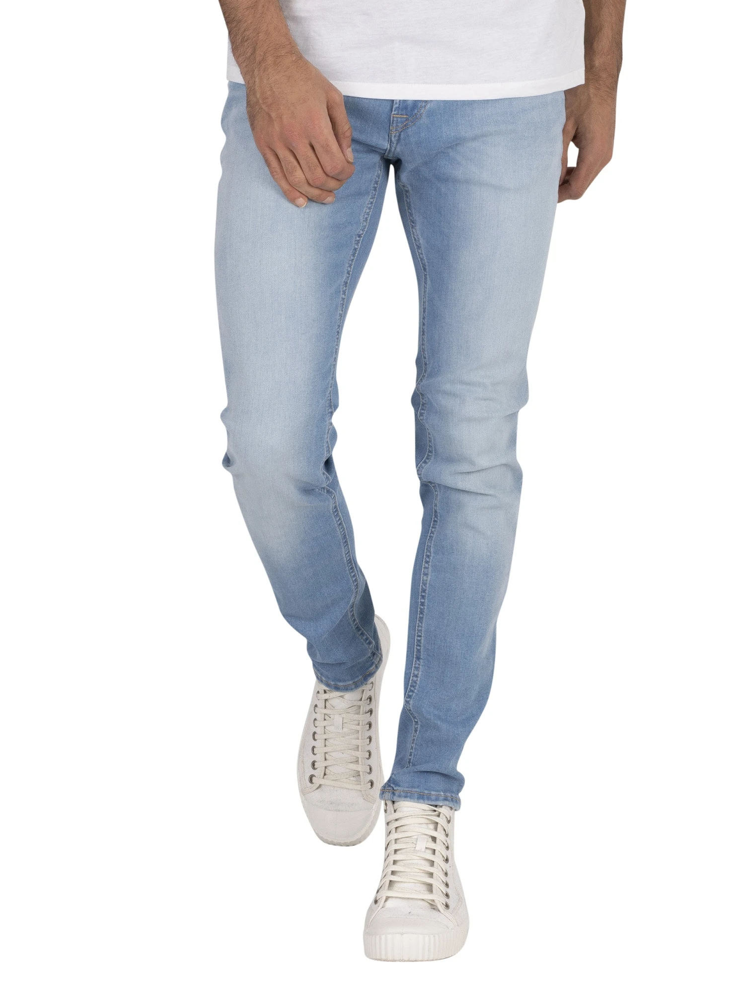 Jack & Jones Liam Original 002 Skinny Jeans - Blue Denim 1 Jack & Jones Liam Original 002 Skinny Jeans - Blue Denim