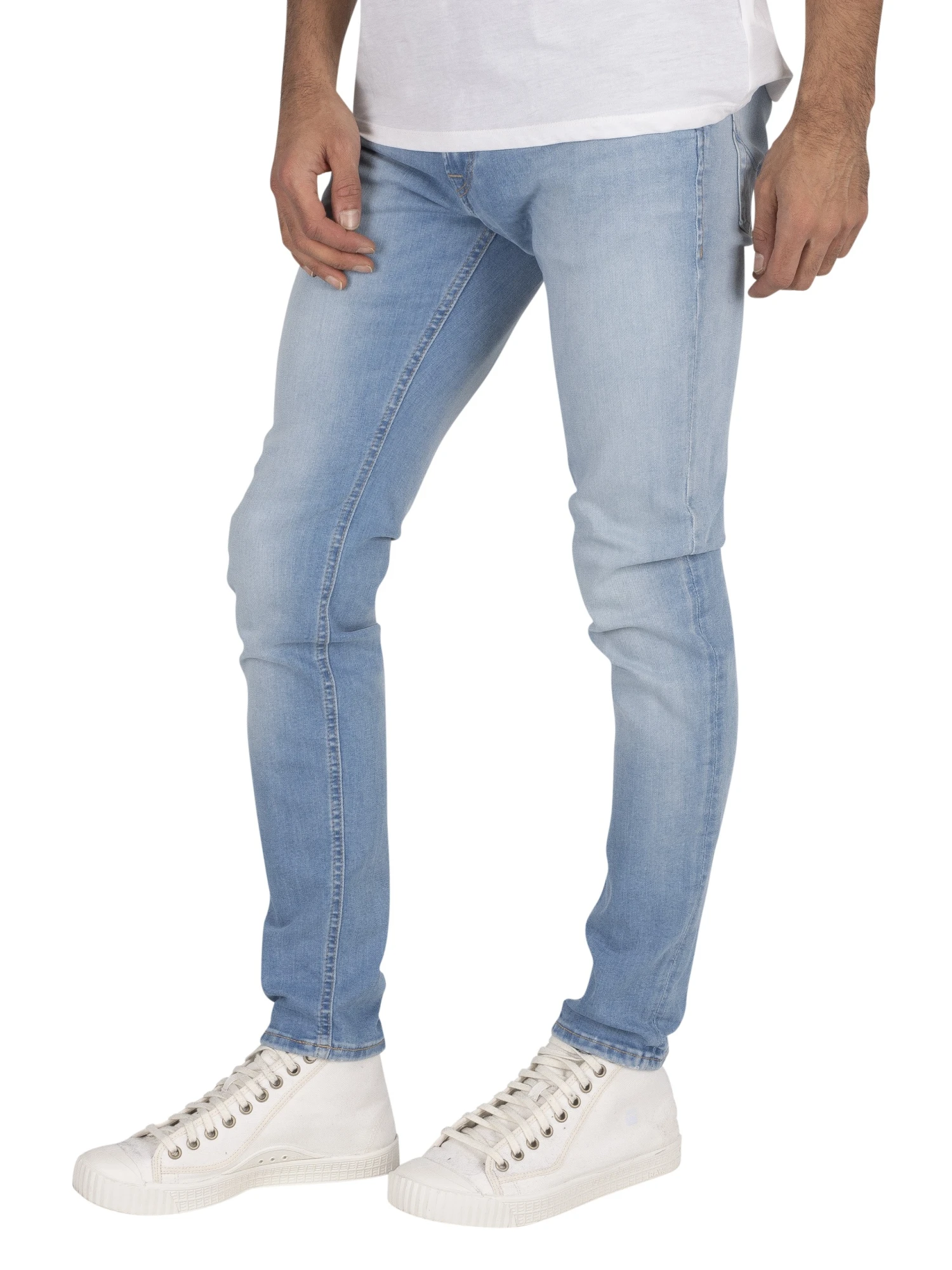 Jack & Jones Liam Original 002 Skinny Jeans - Blue Denim 2 Jack & Jones Liam Original 002 Skinny Jeans - Blue Denim - Image 2