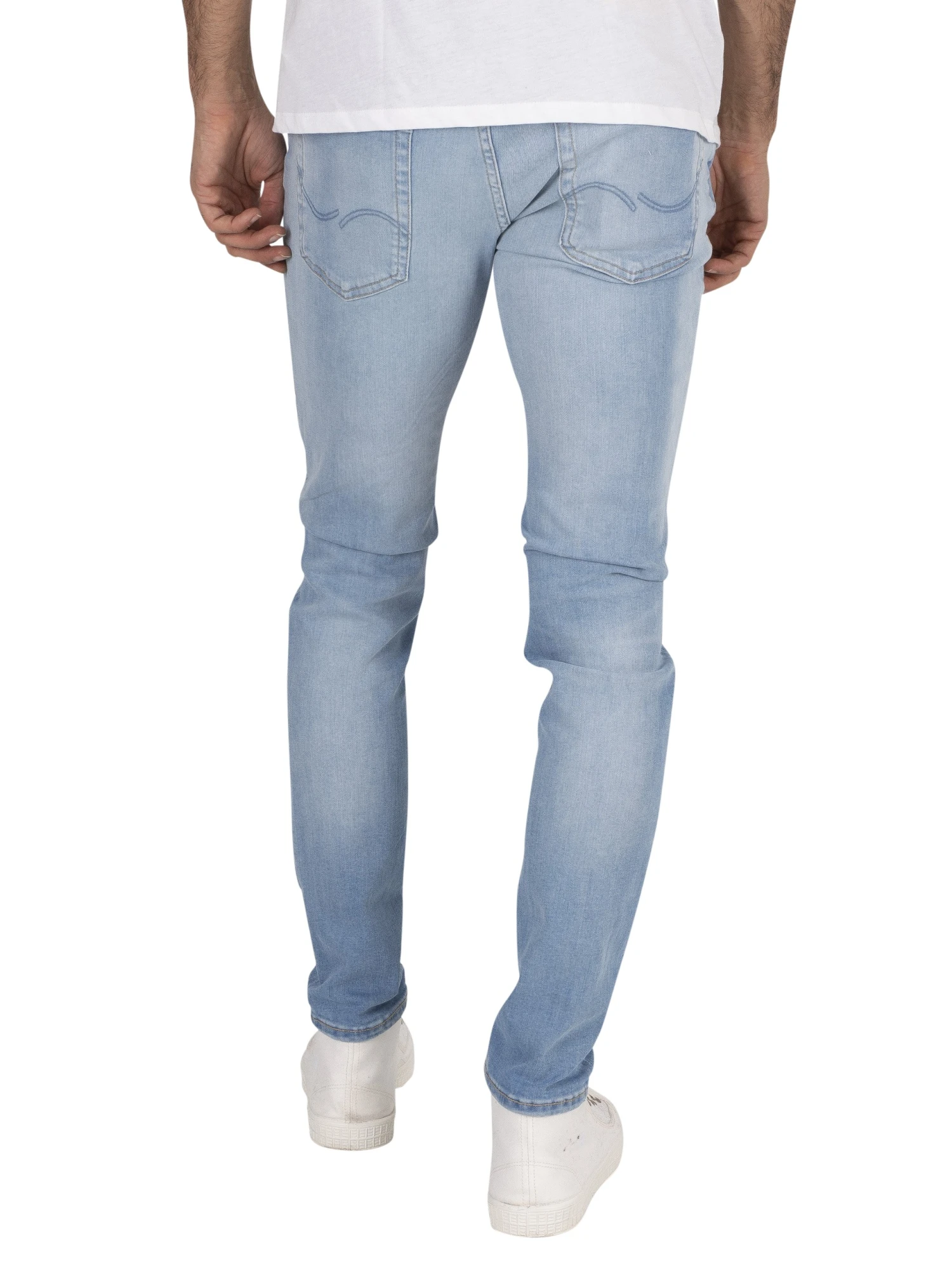 Jack & Jones Liam Original 002 Skinny Jeans - Blue Denim 3 Jack & Jones Liam Original 002 Skinny Jeans - Blue Denim - Image 3