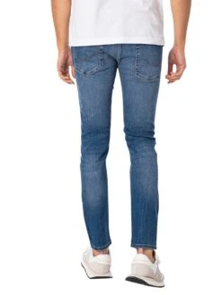 Jack & Jones Liam Original 005 Skinny Jeans - Blue Denim -Standout Fashion Shop 35916c 1