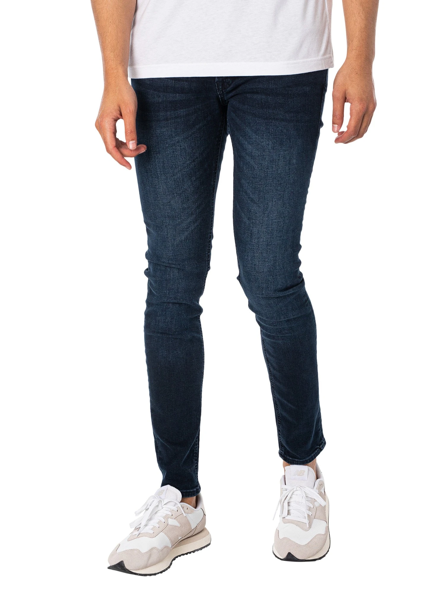 Jack & Jones Liam Original 004 Skinny Jeans - Blue Denim 1 Jack & Jones Liam Original 004 Skinny Jeans - Blue Denim